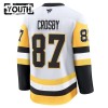 Pittsburgh Penguins Fanatics Premium Sidney Crosby 2024-25 Auswärts Weiss Trikot - Kinder